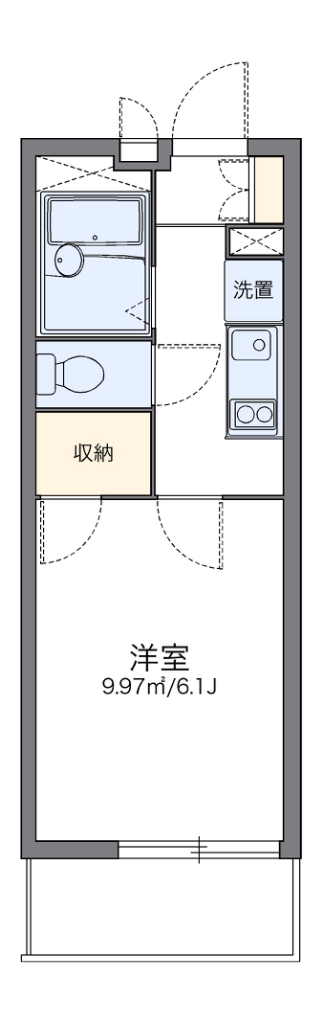レオパレスＪＮ　Ｂ 間取り