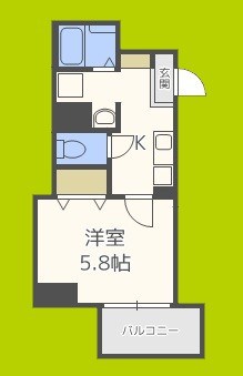 みおつくし西なんば 間取り