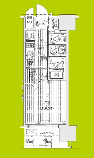 プレサンス深江橋ラヴィゲート 間取り図