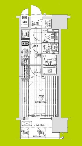 プレサンス深江橋ラヴィゲート 間取り図