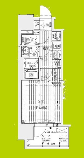 プレサンス深江橋ラヴィゲート 間取り図