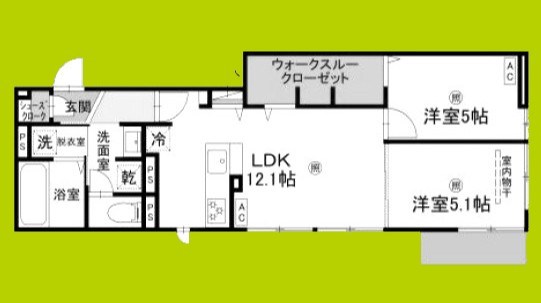 マニフィック御厨中 間取り図