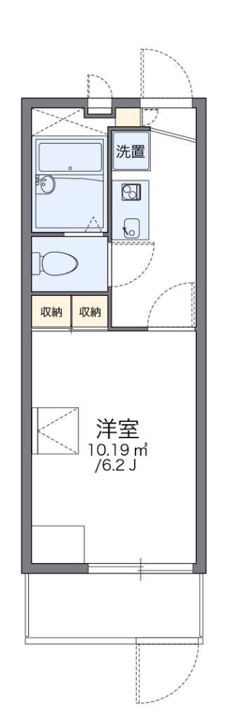 レオパレスパーシモンⅡ 間取り