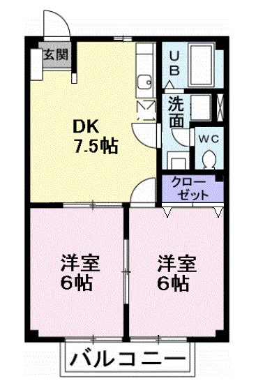 アメニティコーポＡ棟 間取り
