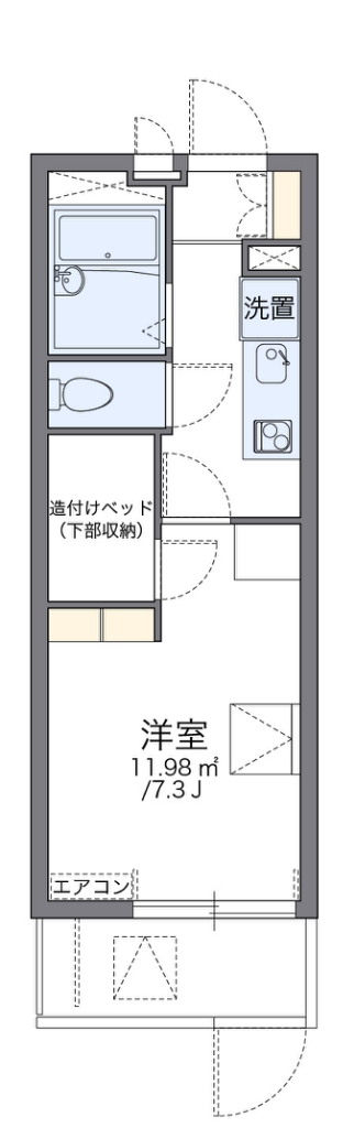 レオパレス向陵西 間取り