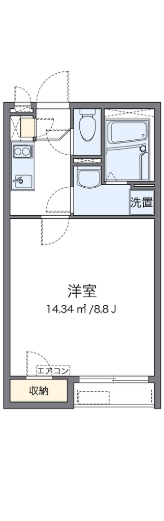 クレイノ日新香里園 間取り