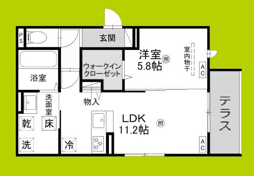 Passaro Grande 墨江 WEST 間取り