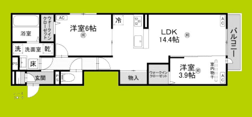 Passaro Grande 墨江 EAST 間取り