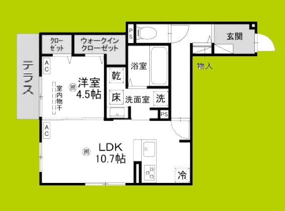 Passaro Grande 墨江 WEST 間取り