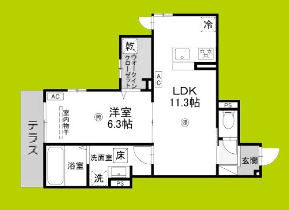 Passaro Grande 墨江 WEST 間取り