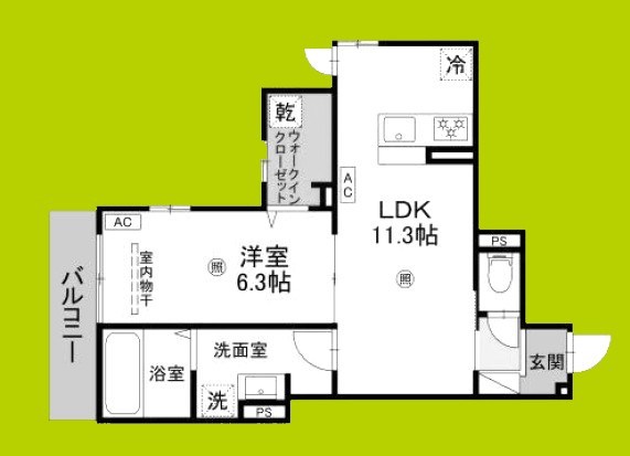 Passaro Grande 墨江 WEST 間取り