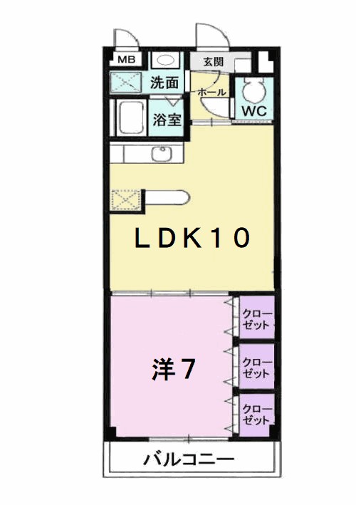 ナリッシュＦｕｊｉｓａｋａ 間取り