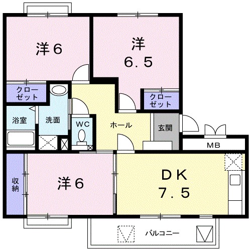 パル橘 間取り