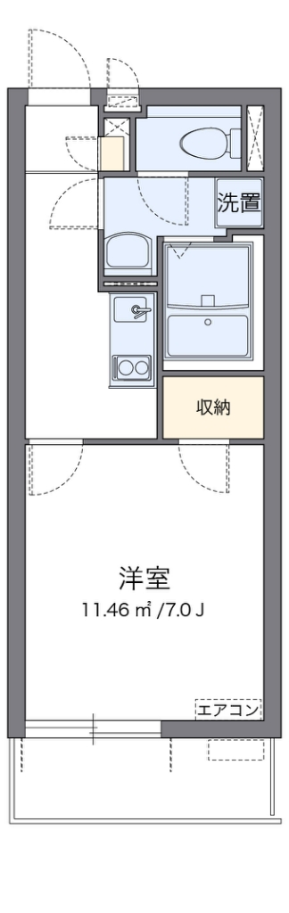 クレイノ粉浜 間取り