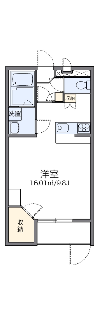レオパレス島之内 間取り
