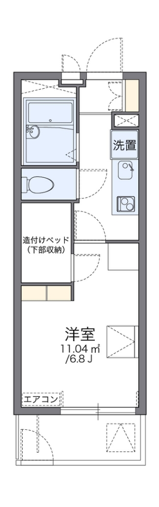 レオパレス東淡路ＷＥＳＴ 間取り
