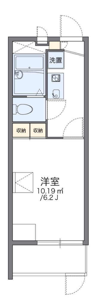 レオパレスセジュール野江 間取り