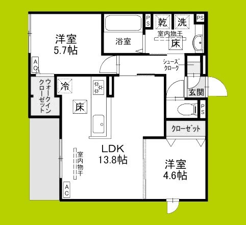 （仮称）高槻市東五百住町3丁目PJ  間取り