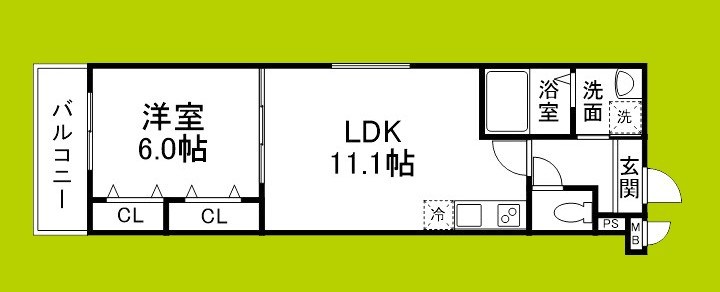 レネスト新深江Ａ 間取り図