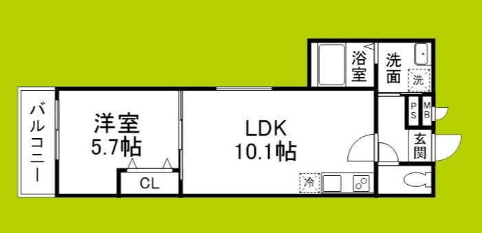 フジパレス喜連瓜破Ⅴ番館 間取り図