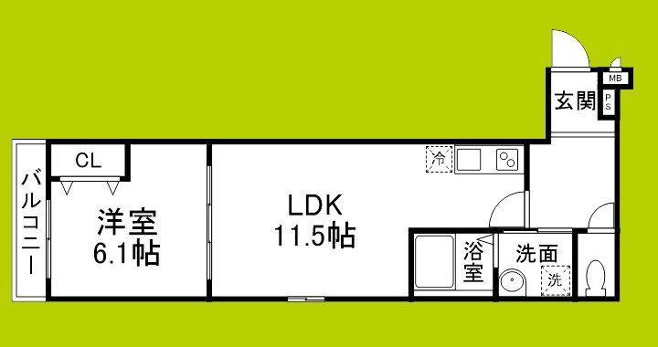 フジパレス喜連瓜破Ⅴ番館 間取り図