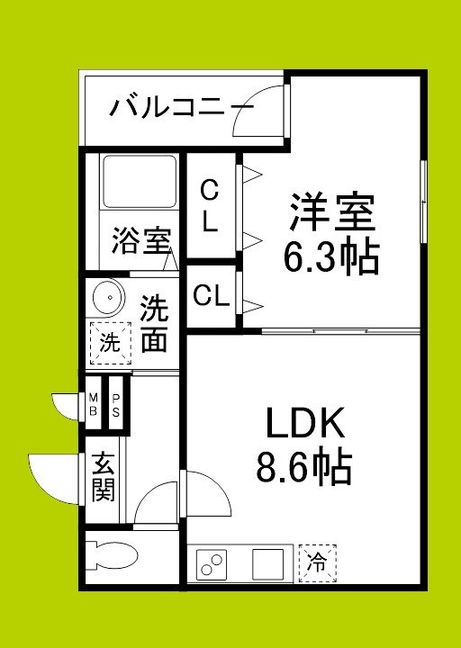 フジパレス喜連瓜破Ⅴ番館 間取り図