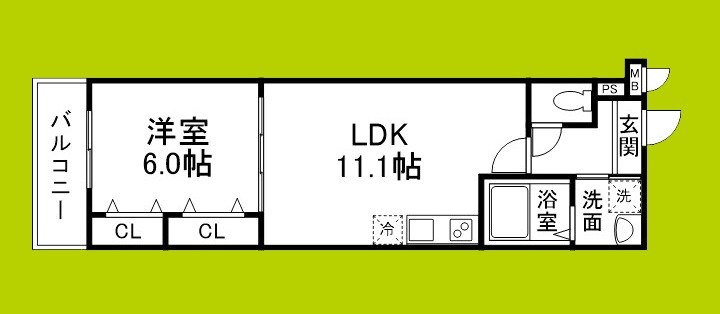 レネスト新深江Ａ 間取り図