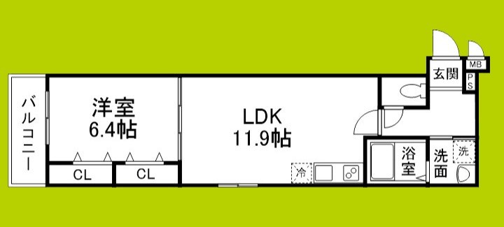 レネスト新深江Ａ 間取り図