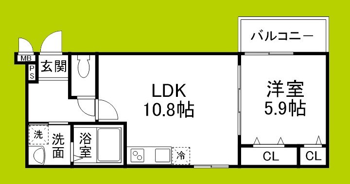 レネスト新深江Ａ 間取り図