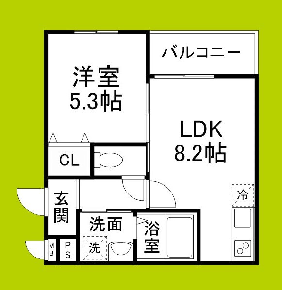 レネスト新深江Ａ 間取り図