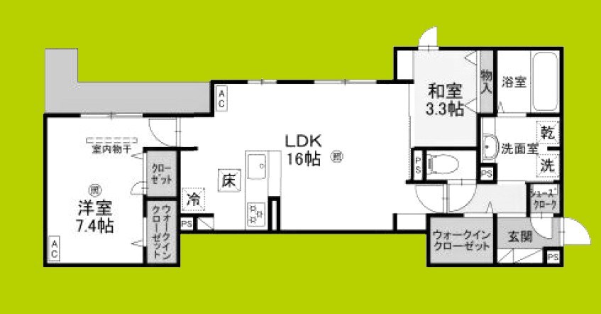 geach永田 間取り図