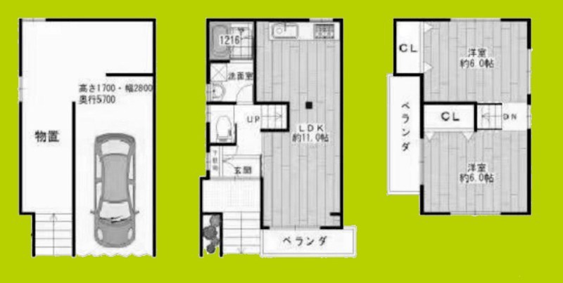 御幣島六丁目　一戸建て 間取り