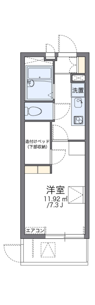 レオパレスアゼリア蛍池 間取り