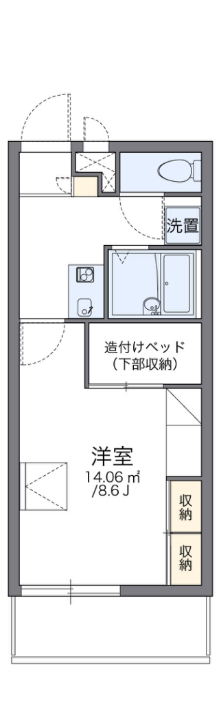 レオパレスフォレスト錦 間取り