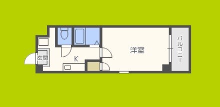 ハイツペガサス西田辺 間取り