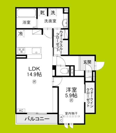 スペチアーレ平野西 間取り図