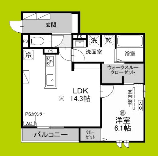 スペチアーレ平野西 間取り図