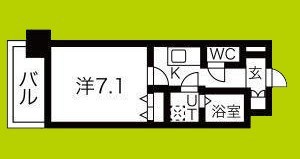 シャルールメゾン桃谷 間取り図