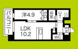 シャルールメゾン桃谷 間取り図