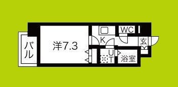 シャルールメゾン桃谷 間取り図