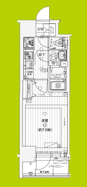 ソルテラスOSAKAJO EST 間取り図