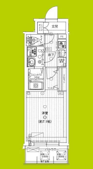 ソルテラスOSAKAJO EST 間取り