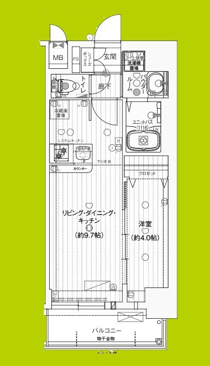 ソルテラスOSAKAJO EST 間取り図