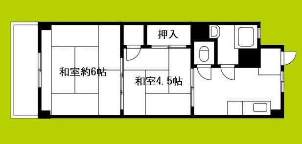 田中町住宅1号棟 間取り