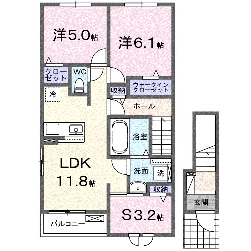 ヴィラ　ハーツデール 間取り