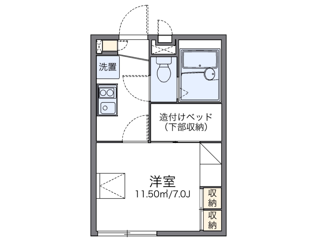 レオパレス湯里 間取り