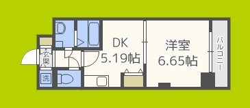 フロンティアタワー九条Ⅲ 間取り