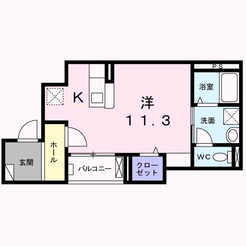 ラ　ビュット　上山手 間取り