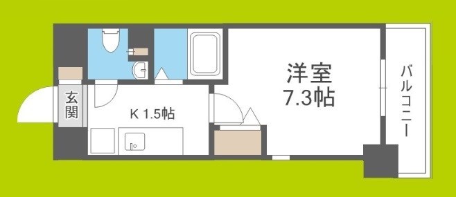 エイチ・ツー・オー東住吉Ⅰ番館 間取り