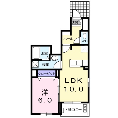 フルールⅠ 間取り